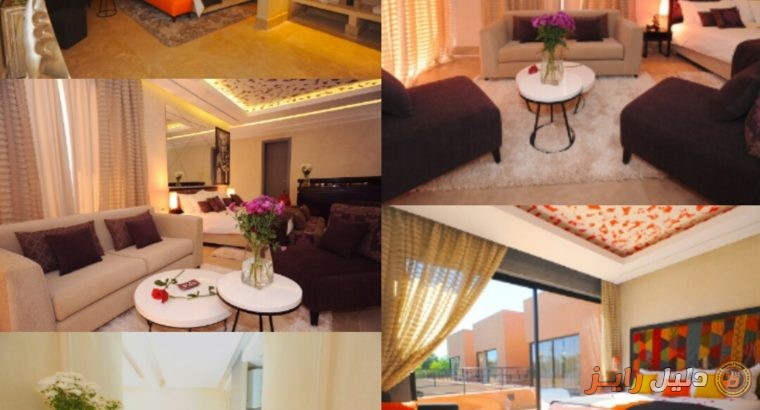 فيلا راقية للإيجار 5 غرف عصرية بمدينة مراكش المغرب