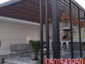 برجولات و مظلات حديد للحدائق المنازل,0501543950