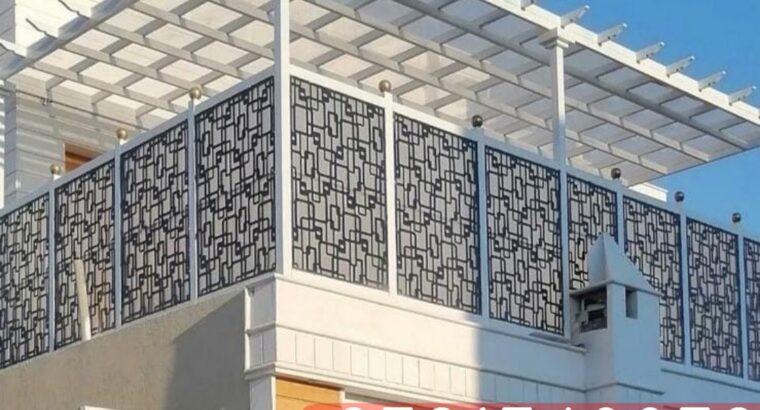 برجولات و مظلات حديد للحدائق المنازل,0501543950