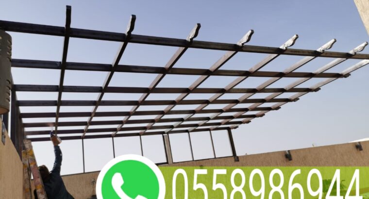 تركيب مظلات وسواتر هناجر ومستودعات قلوة0558986944
