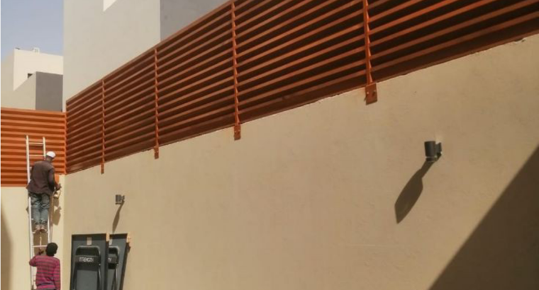 تركيب سواتر جدارية للحوش,0501543950