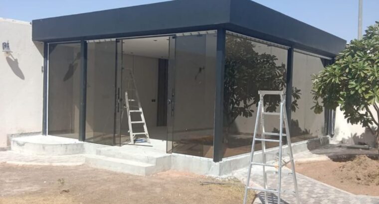 بناء غرف زجاجية وملاحق زجاج في الرياض | تصميم