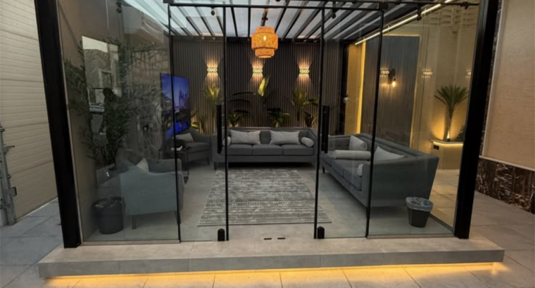 ملاحق خارجية للحوش في الرياض – تصميم ملحق مودرن