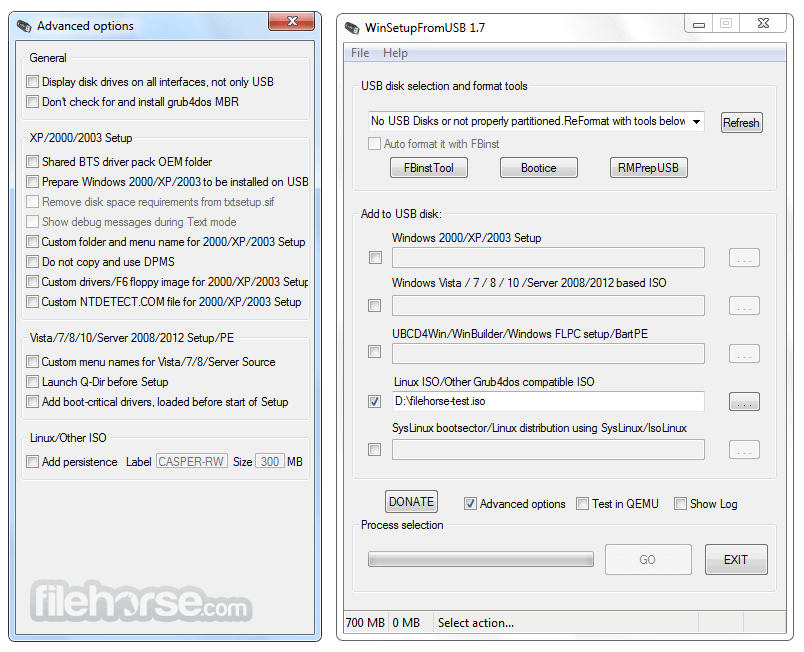 winsetup from usb xp