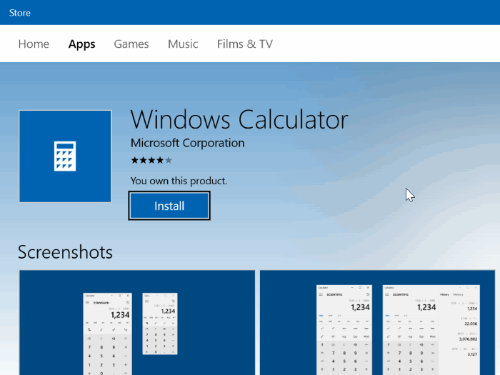 uninstall and reinstall calculator windows 10 powershell